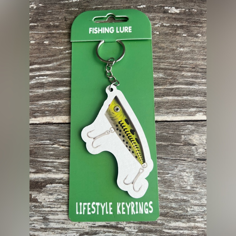 Lifestyle Keyrings Fishingโ Lure Keychain Colorful Lightweight Whimsical New